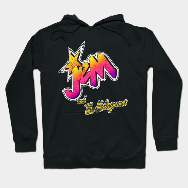 Distressed Jem And The Holograms Hoodie by Honocoroko